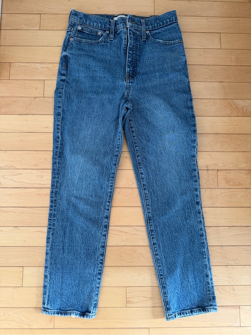 Madewell Classic Straight Jeans Women’s 26 Medium Wash High Rise Denim